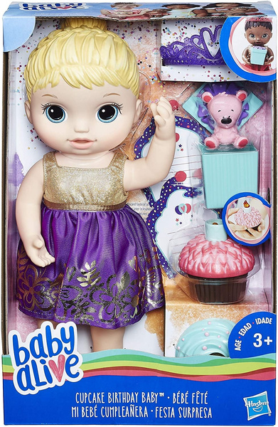 Baby Alive Cupcake Birthday Baby Blonde Wish