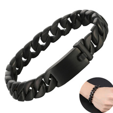 manbracelet, hip hop jewelry, Chain bracelet, Chain