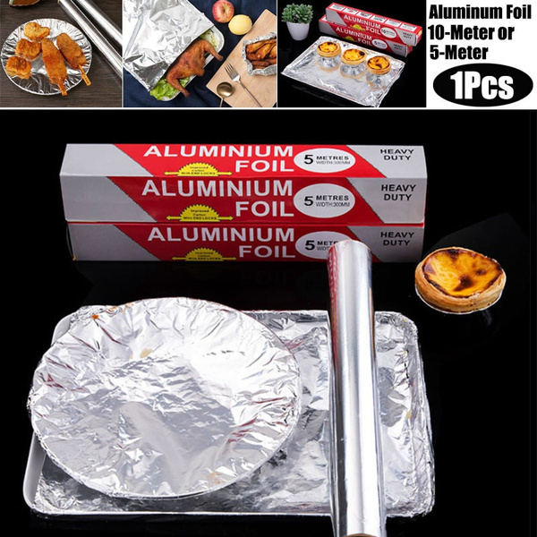 Kitchen Heavy Duty (20μ m Thick) Aluminum Foil Tin Foil Silver Paper Wrap  for Food Storage and BBQ - China Aluminum Foil, Aluminium Foil