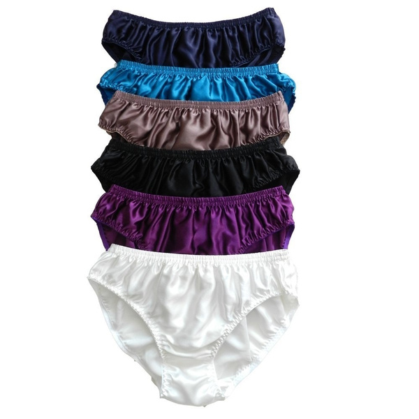 Yavorrs Men's 100% Pure Silk Underwear Bikini Briefs Panties (as1