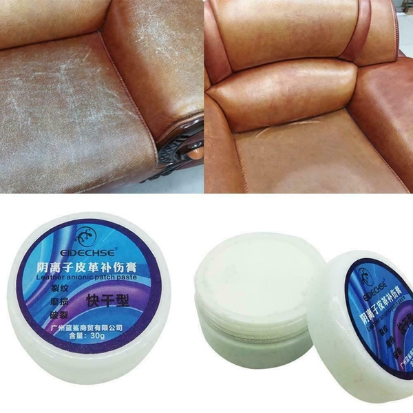 Leather Refurbishing Repair Cream, Repairing Leather Furniture Rips