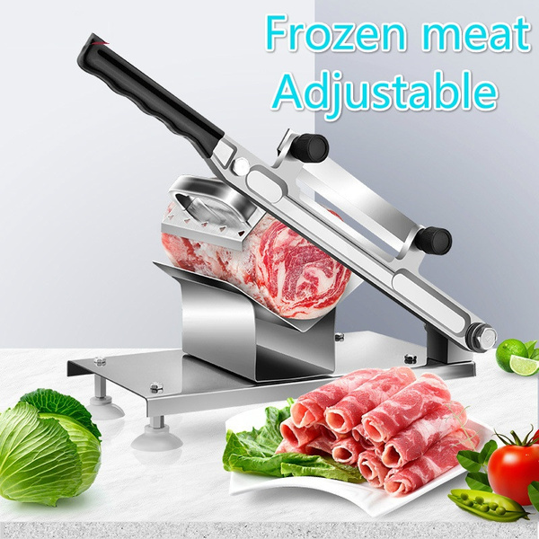 Manual Meat Slicer Stainless Steel Mutton Roll Meat Cutter Slicing