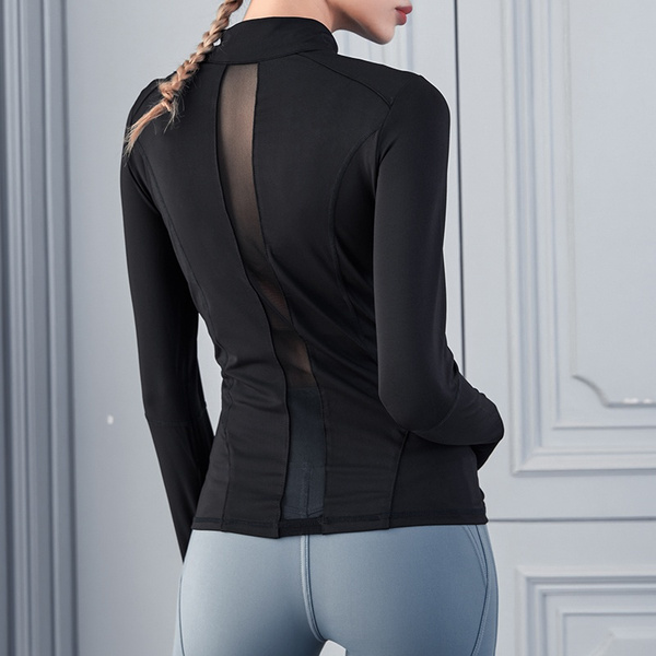 mesh workout jacket