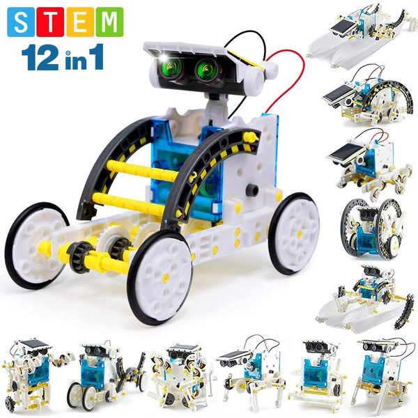 12-in-1 Educational Solar Robot Kit STEM Science Toy for Kids Age 8 and Up 