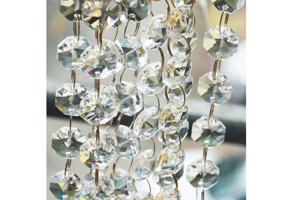 Crystal Beads For Chandelier Centerpieces 1 Ft Clear Glass Chain Garland Wedding Home And Diy Craft Jewelry Decoration Wish Crystal Beads For Chandelier, Crystal Beads Chandelier Chain
