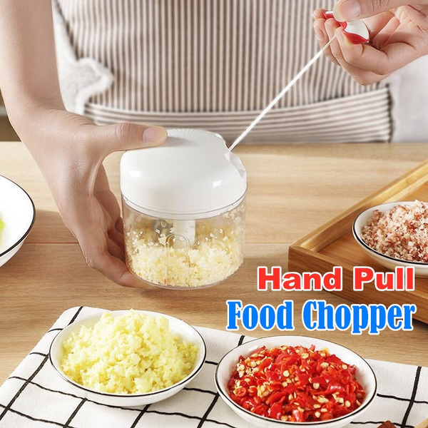Hand Pull Food Chopper Garlic Grinder Kitchen Vegetable Masher Baby Food  Processor Mincer