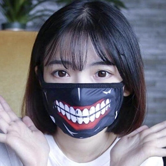 Popular Girl Cute Mask Dark Skin