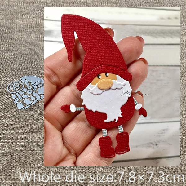 Christmas Dwarf Gnome Metal Cutting Dies DIY Scrapbooking Paper Photo Album Cra^ 