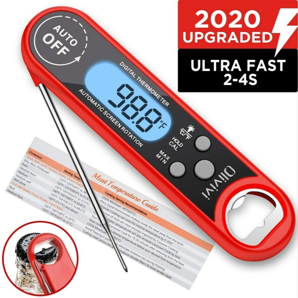 Food Thermometer, Rotating Digital Candy Thermometer With Long