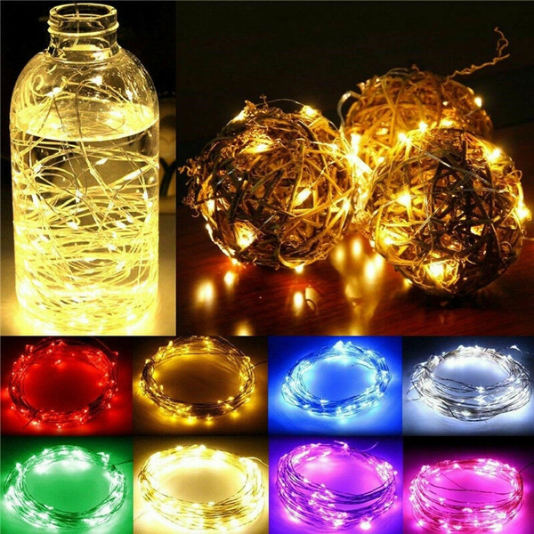 1M-10M LED String Copper Wire Fairy Lights Battery Operated For Love Home Decor 
