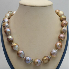 Necklace, pearls, natural14x17mm, Jewelry