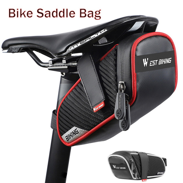 Bike Bicycle Saddle Bag Under Seat Waterproof Storage Tail Pouch Cycling Bags 