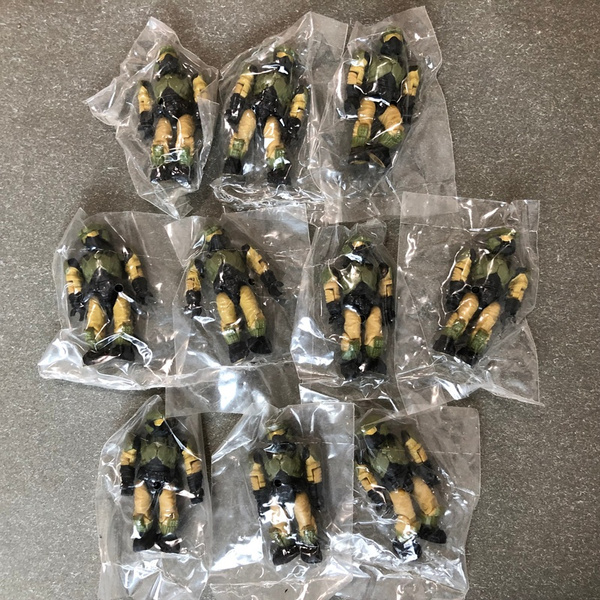 Lot of 10pcs Halo Mega Bloks Set #97110 UNSC Tan Marine Mini Figure Collection 
