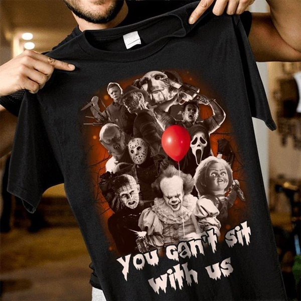 Halloween Scream Team Men's Black T-Shirt Freddy Krueger Michael Myers Jason Halloween Scream Team Men's Black T-Shirt Freddy Krueger Michael Myers Jason