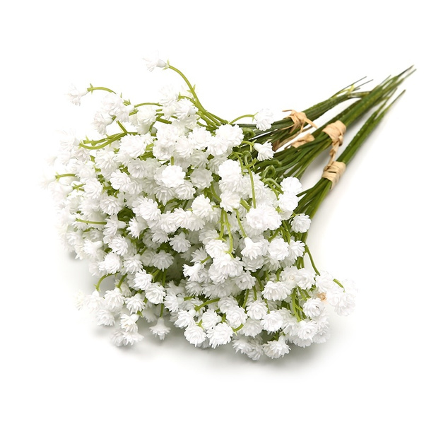 White deals artificial flowers