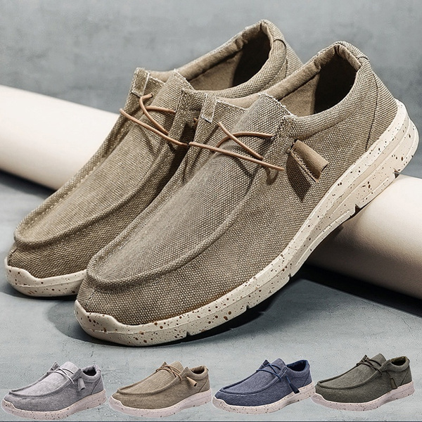 men's casual canvas slip on shoes