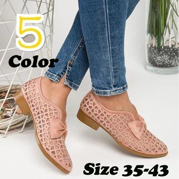 Color : F, Size : US9/EU40/UK7/CN41 I US5.5 / EU36 / UK3.5 / CN35 Oudan Womens Flat Boat Shoes Casual Non-Slip Soft Bottom Shoes Cozy Breathable Shoes