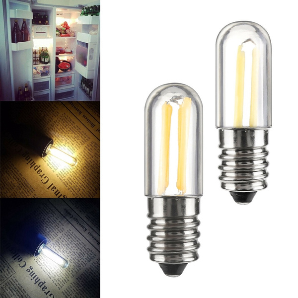 Mini Dimmable E14 E12 LED Fridge Freezer Filament Light COB Bulb 2W 4W Lamps RD 