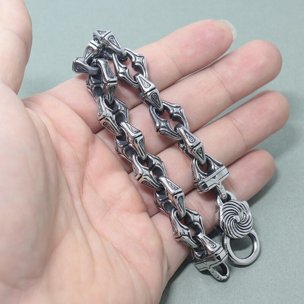 Skull Bracelet For Men Stainless Steel 