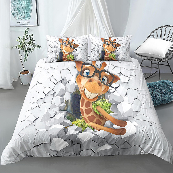 Giraffe Bedding Queen Duvet Cover, King Size Duvet Cover For Queen Bed
