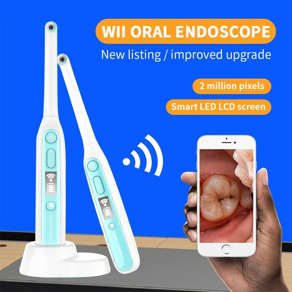 Wireless Wifi Oral Dental Endoscope 8 adjustable led lights Intraoral