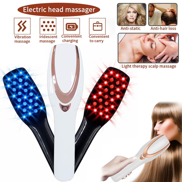 New Arrivals 3 in 1 Portable Red Light Hair Growth Comb Vibration