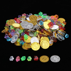 plasticcointoy, Pirate, Jewelry, gold