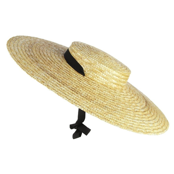 Fashion 90cm 100cm Large Cap Over Size Super Big Brim Real Wheat Straw Hat  Vacation Beach Headwear 1m Size Ladies Beach Cap RH - AliExpress