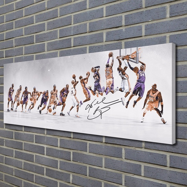 Basketball Star Poster Bryant Wall Art Picture HD Print Canvas Poster Oil  Painting Home Decor Wall Pictures Wall Decor Living Room No Framed