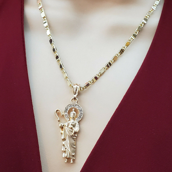 San Judas Gold Necklace | TikTok