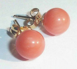 pink, shells, Joyería de pavo reales, Earring