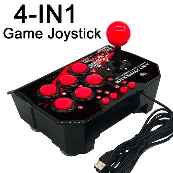 4-in-1 USB Wired Fighting Game Joystick Arcade Joystick Android