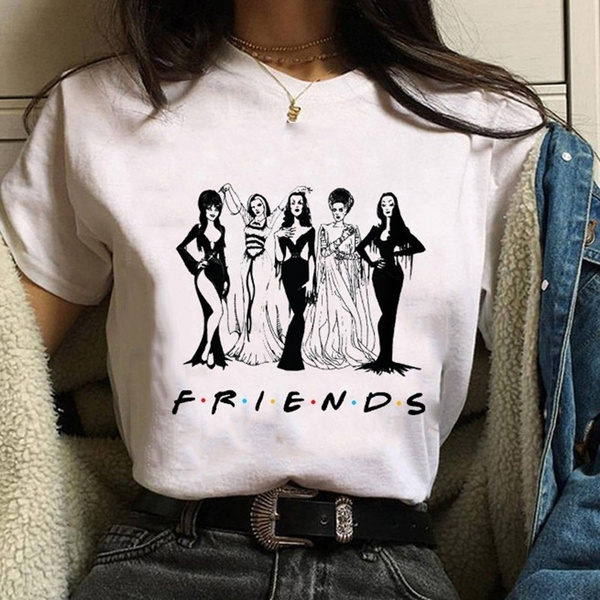 2019 Women Fashion Halloween Witch Printed T-Shirt Cool Short Sleeve Horror  Friends T Shirt Tops | Wish