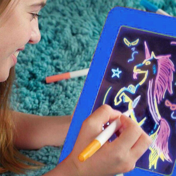 Magic Sketchpad Tab - Art That Glows - Led Light Up Drawing Board