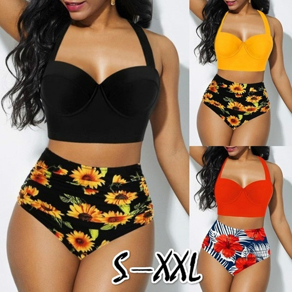 Sunflower high best sale waisted bathing suit