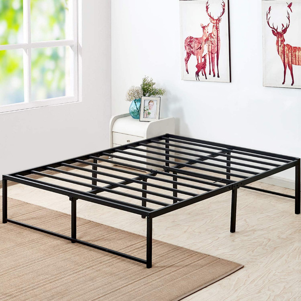 Platform Bed Frame Mattress Foundation, Queen Size Bed Frame No Boxspring Needed
