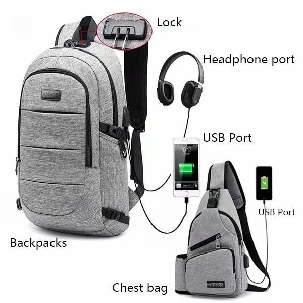 bolsa with usb port