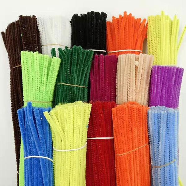 100pcs 30cm Chenille Stems Pipe Cleaners Kids Plush Educational Toy ...