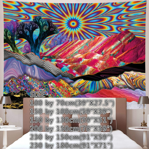 Psychedelic discount mountain tapestry