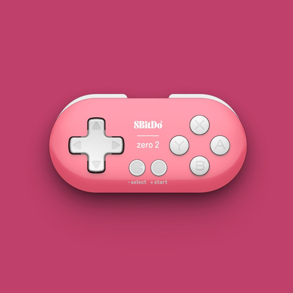 8bitdo Zero 2 Wireless Bluetooth Mini Gamepad For Switch Windows Raspberry Pi Macos Steam Pink Wish