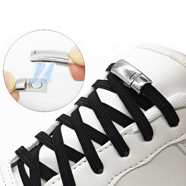 Elastic No Tie Shoelaces Flat Sneakers Shoe Laces For Kids and