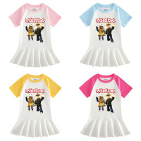 Little Girls Mesh Lacetee Shirt Skirt Dress Roblox Game Printed Wish - shirtmesh roblox