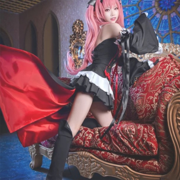 exit Self-indulgence distortion Krul Tepes Cosplay Costume Vampire Girl Costume Sexy Dress Suit | Wish