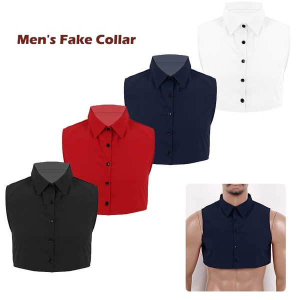 detachable shirt collar mens