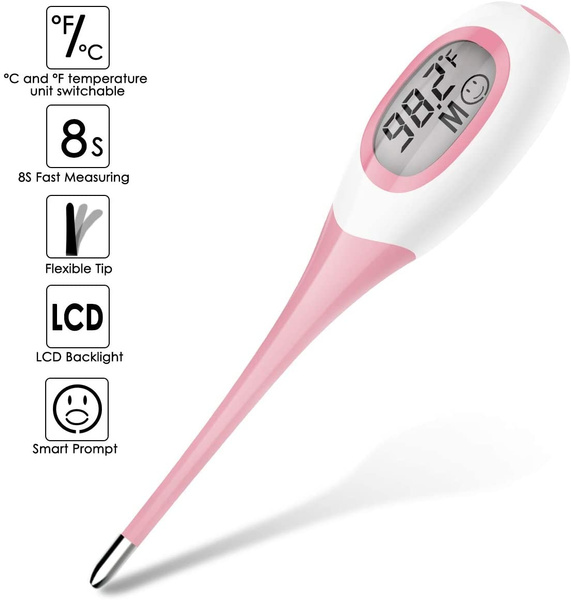 Digital Underarm Thermometer, Celsius And Fahrenheit Two Displays, Soft  Tip, Oral Body Temperature Outlet, Adult And Child Thermometer