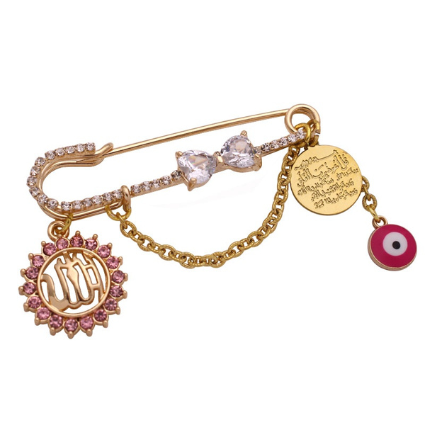 Islam Quran Vanyakad Baby Pin Allah Muslim Turkish Evil Eye Brooch Wish