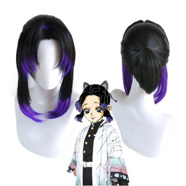 Anime Demon Slayer Kimetsu no Yaiba Kochou Shinobu Wig Cosplay