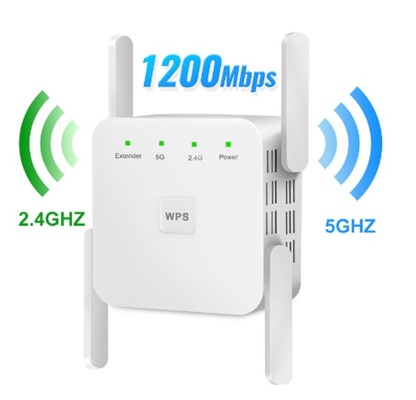 WiFi Repeater WiFi Extender 2.4G 5G Wireless WiFi Booster Wi Fi Amplifier  5ghz Wi Fi Signal Repeater Wi-Fi 1200Mpbs 300Mbps