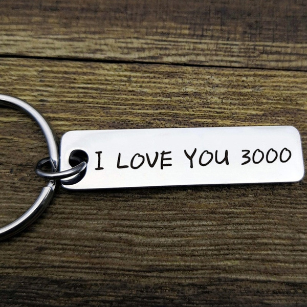 I Love You 3000 Key Chain Key Ring Girlfriend Boyfriend Gifts Father S Day Gift Wish