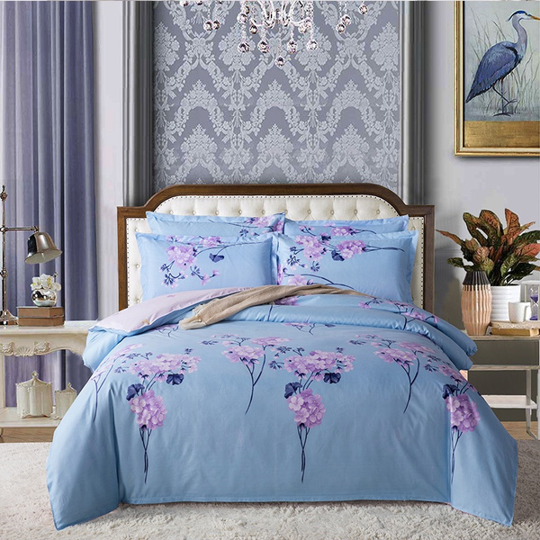 Honorable Flower pattern Bedding Set 2/3pcs Floral print Duvet Cover ...